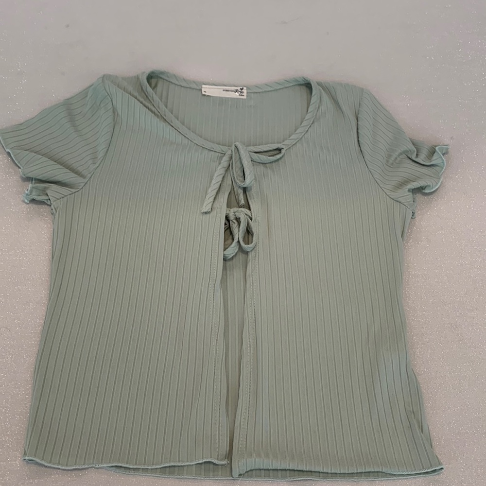 Forever Rose Light Sage Green Dress Too cover Size M